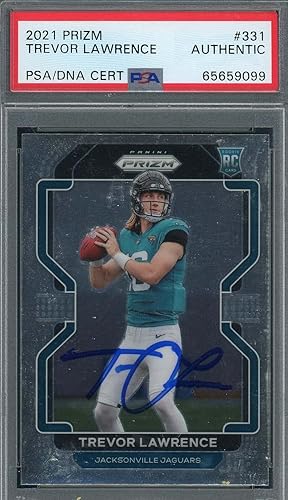 Trevor Lawrence Autographed 2021 Panini Prizm Signed Rookie Card #331 Auto PSA