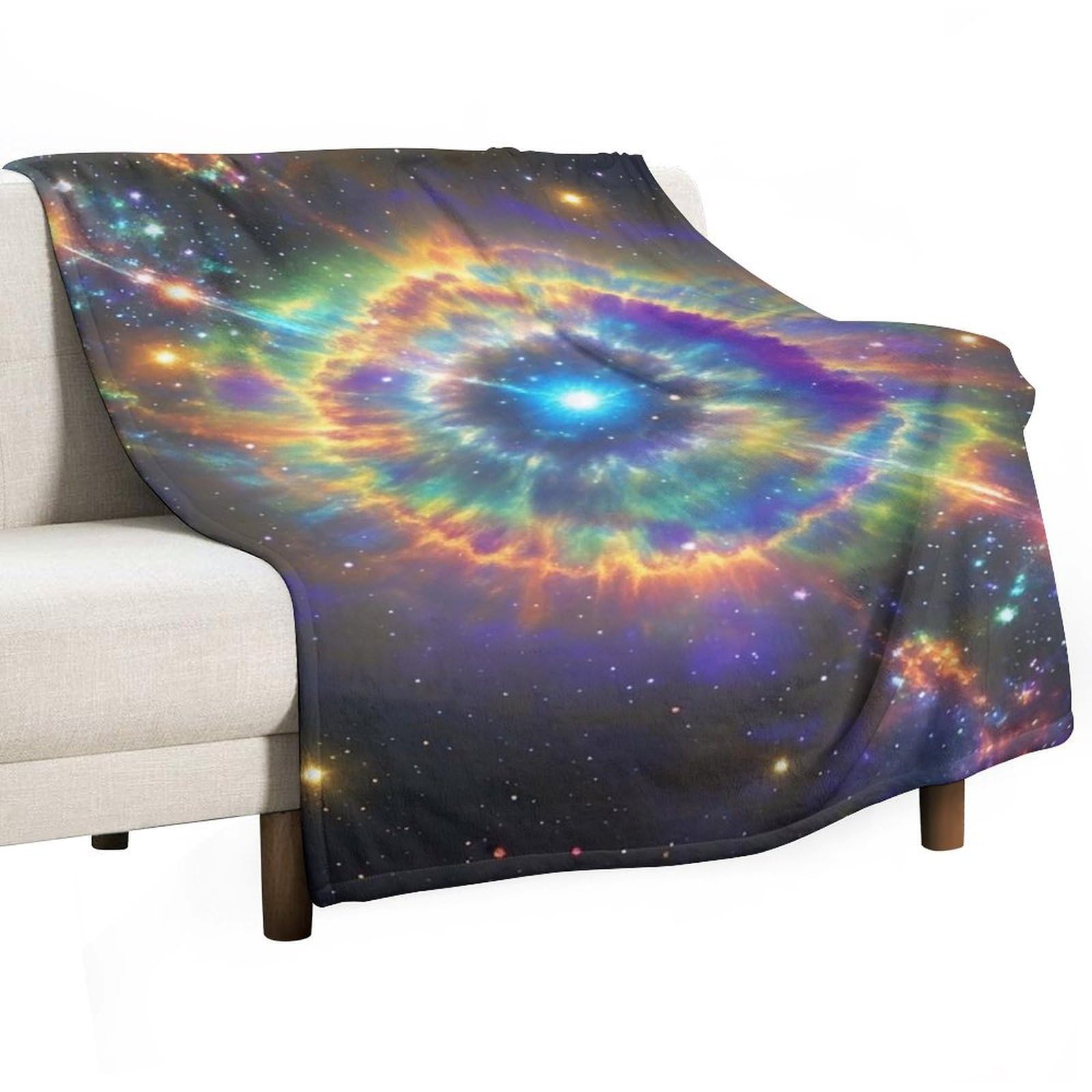 Couverture galaxie douce pour des instants cocooning magiques