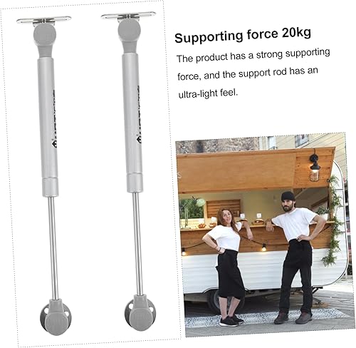 Miniatura 4 de Soporte de gas de presión hidráulica para puerta de gabinete, barra de estancia de tapa de bisagra segura y silenciosa, 2 piezas