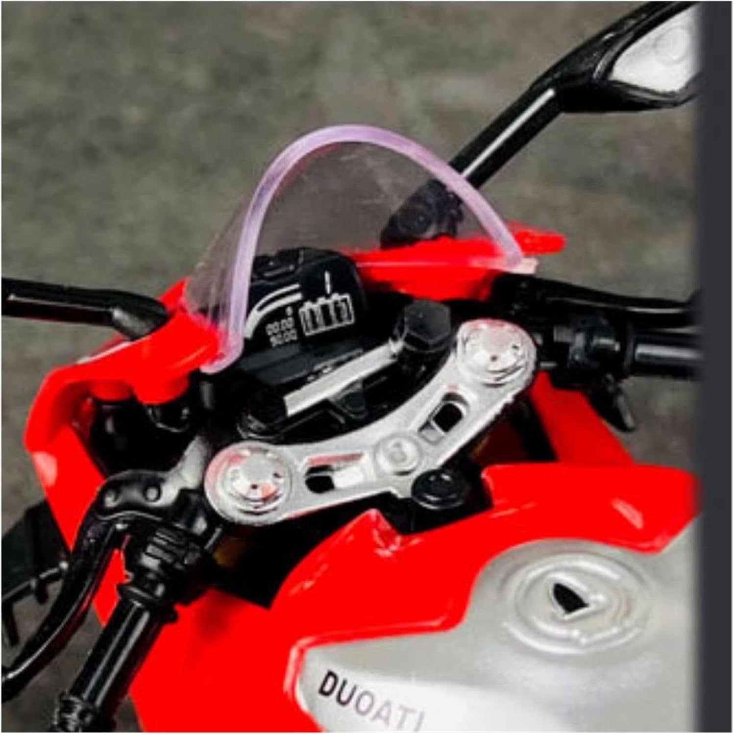 Scale Model 1:12 Scale for Ducati V4S Motorcycle Model Kit Red Static Die Cast Collection Ornaments Collectible Ornaments