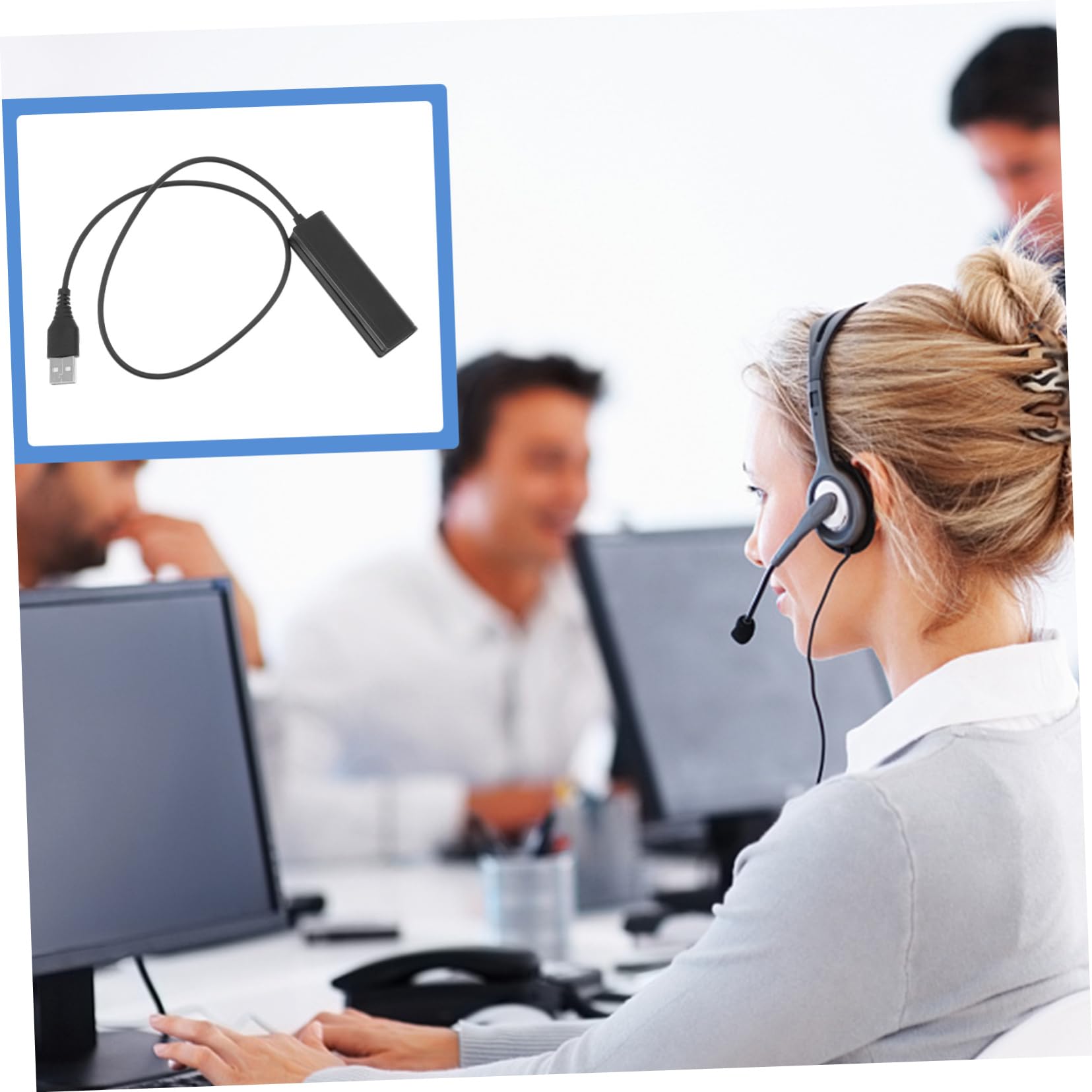 Artibetter 3stücke USB USB Adapterkabel Für Headsets Kompatibel Mit Laptops Und Pcs Hochwertige Verarbeitung Für Homeoffice-nutzung Praktisches Laptop-zubehör Für Telefon-headsets