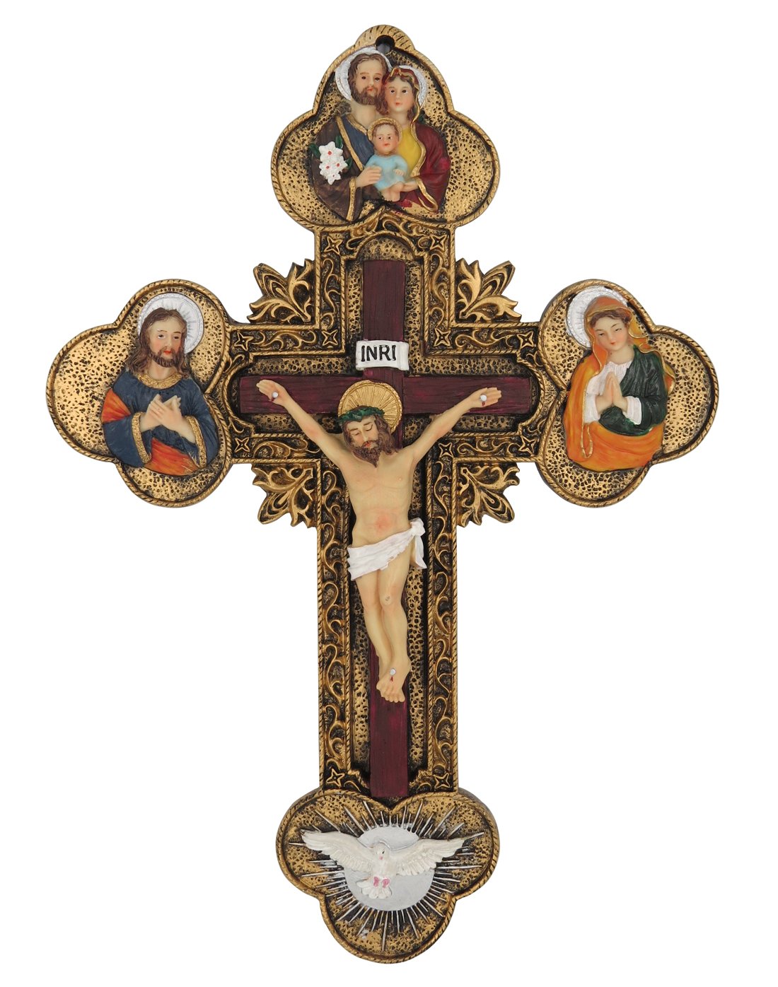 Amazon.com: GGCI Juses Christ Wall Cross 14inch Heigh Resin Statue