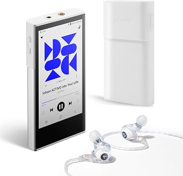 ACTIVO Premium Bundle Pack - P1 Digital Audio Player, Q1 In-Ear Earphones & P1 Protective Case