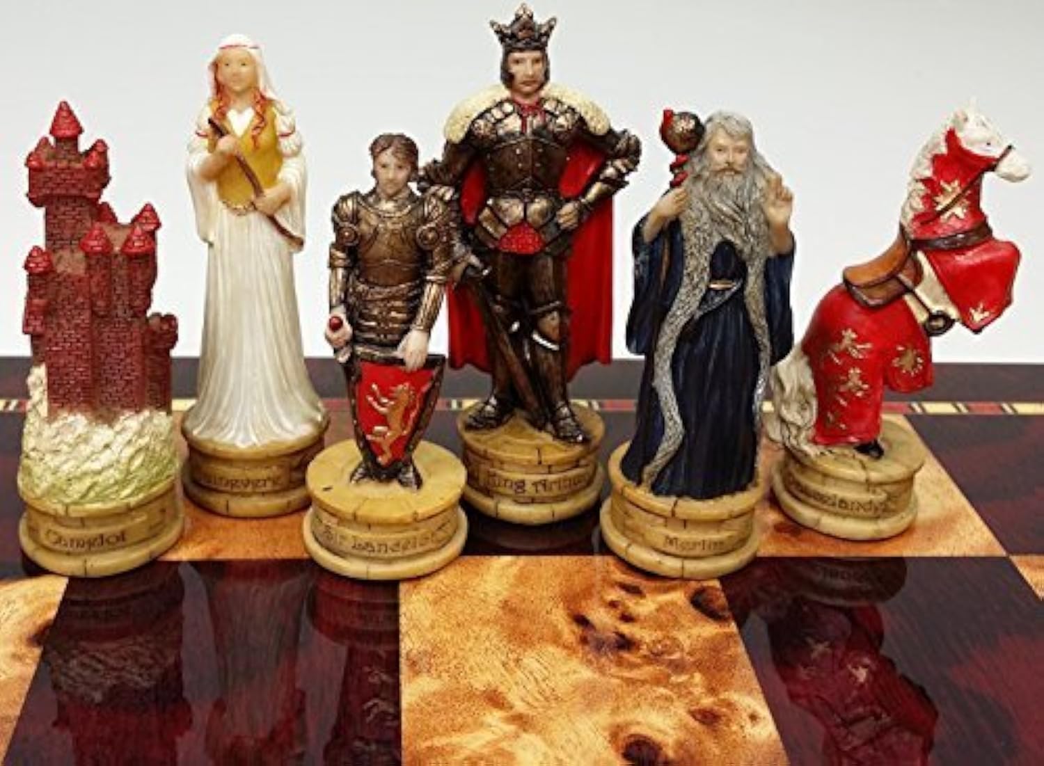 HPL King Arthur/Sir Lancelot Medieval Times Camelot Chess Men Set- NO Board
