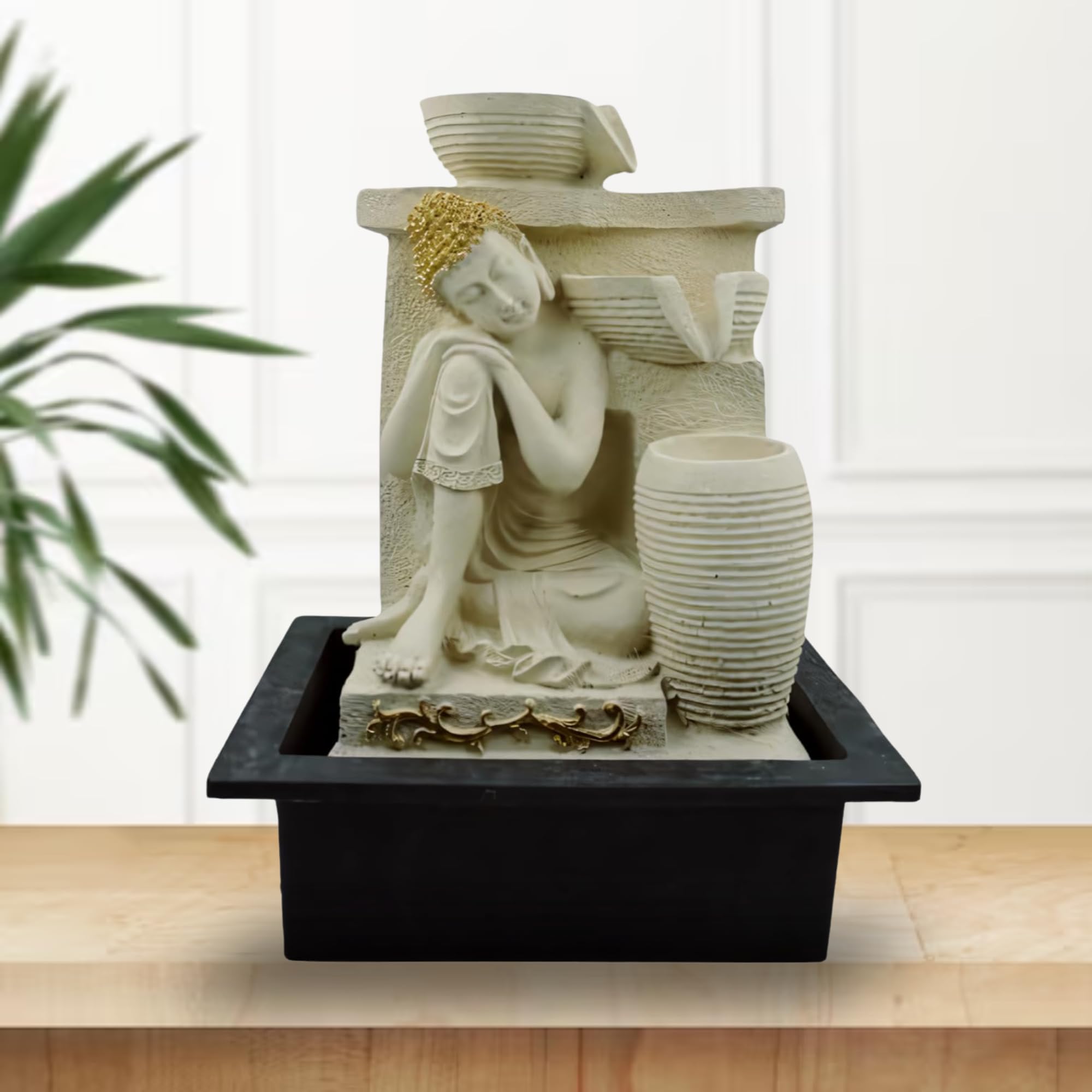 KRN Tranquil Serenity: Tabletop Water Fountain for Home - Ideal Decorative Gift (Buddha Water Fountain-W) (B0D372GTYW) Amazon Price History, Amazon Price Tracker