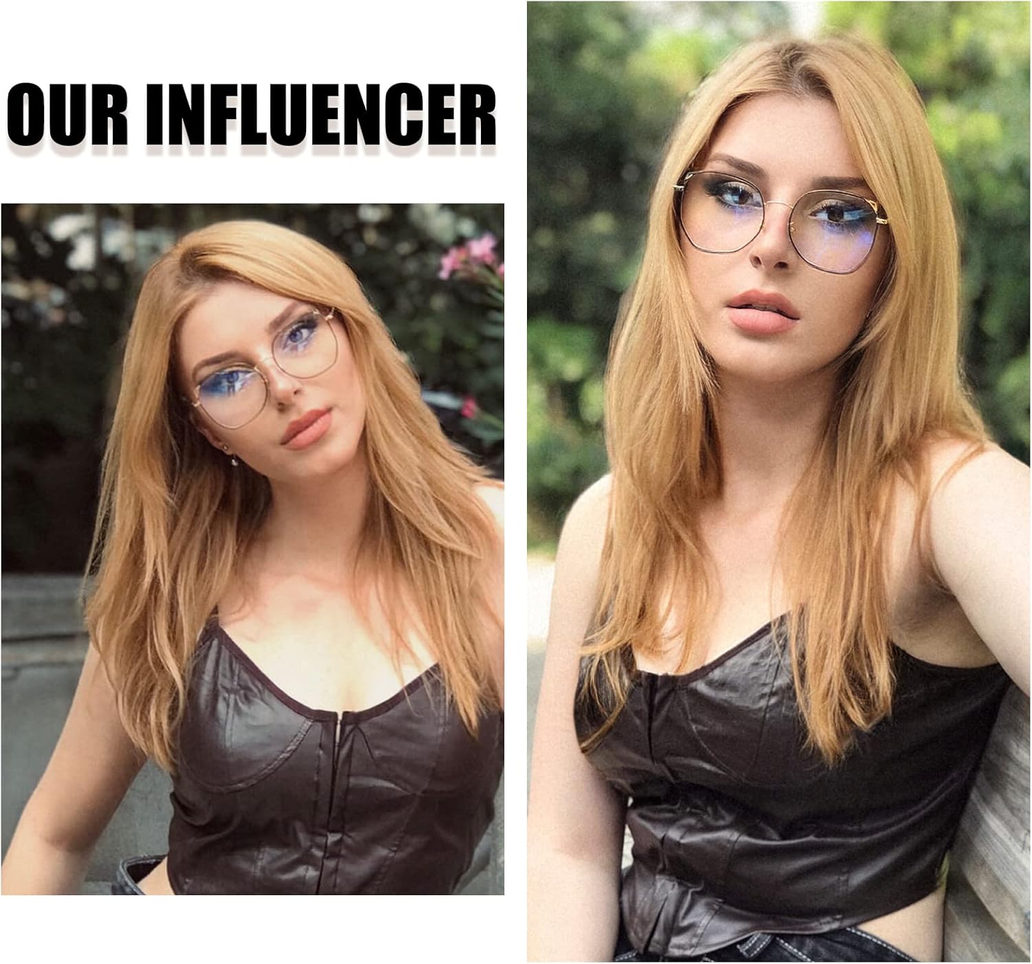 DUCO Blue Light Glasses for Women Men Computer Blue Ray Blocking Glasses Cute Retro Round Eyeglasses Frame 8217 - Image 2