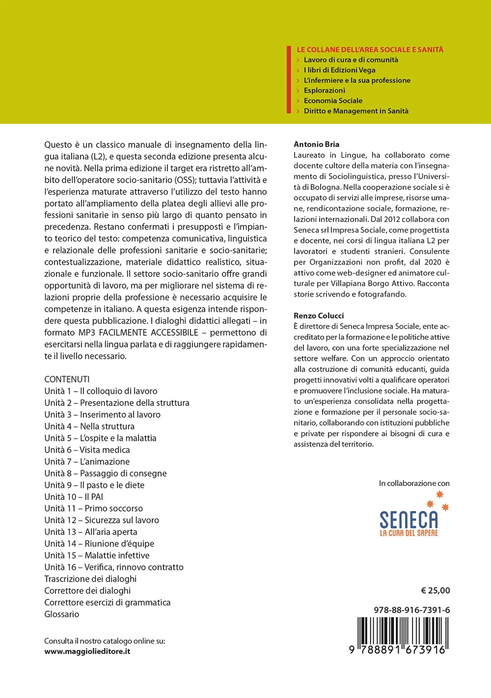 Corso di lingua italiana (L2) per operatori socio-sanitari