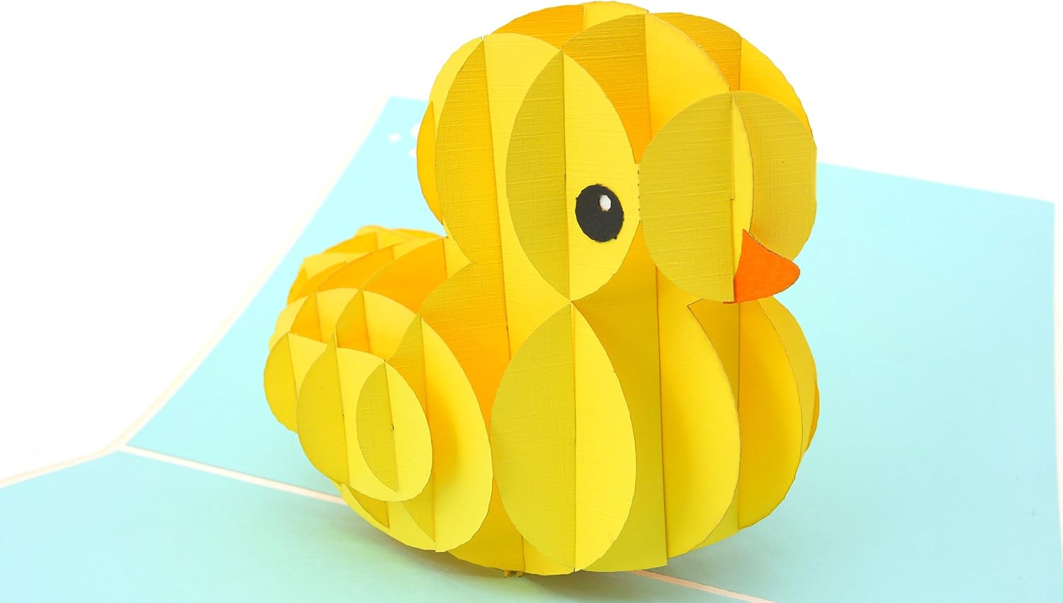 PopLife® Yellow Rubber Ducky Pop Up Card, 3D Card for All Occasions - Duck Baby Cards, 7.5 x 6 inch - Image 4