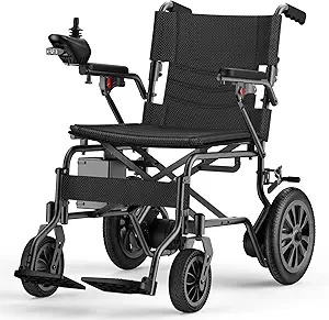 Electric Wheelchair for Adults, Foldable Lightweight Power Wheelchair with 350 lbs Capacity