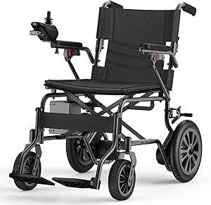 Foldable Electric Wheelchair for Adults and Seniors with 350 lbs Capacity