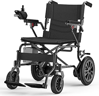 [New Upgrade] Electric Wheelchair for Adults, Foldable Electric Wheelchairs for Seniors, Lightweight Power Wheelchair with 350 lbs Weight Capacity for Travel Home Indoor&Outdoor Airline Approval