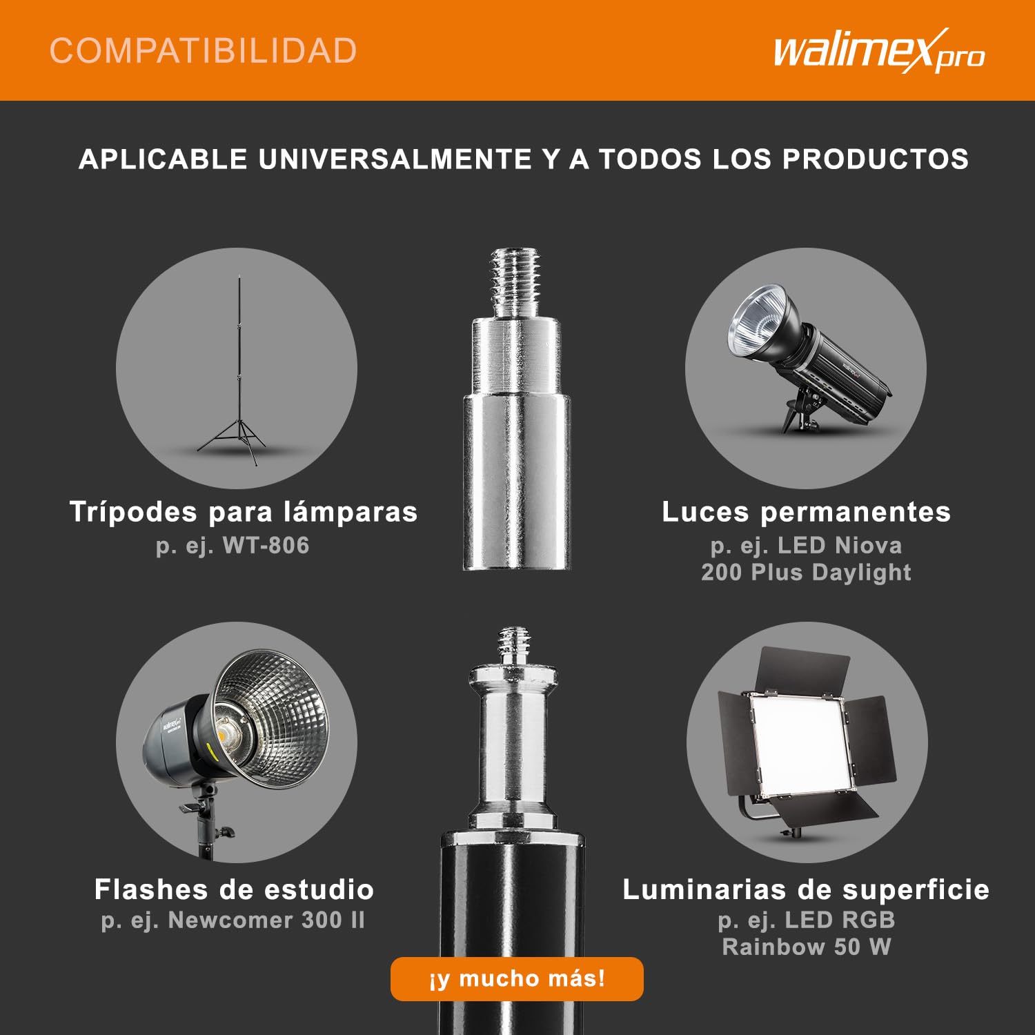 Walimex pro Brazo (contrapeso 70-183 cm, pluma, brazo de extensión, cabeza giratoria, pluma de aluminio de 3 secciones, ajustable en altura y longitud, capacidad de carga de 2 a 5 kg), negra