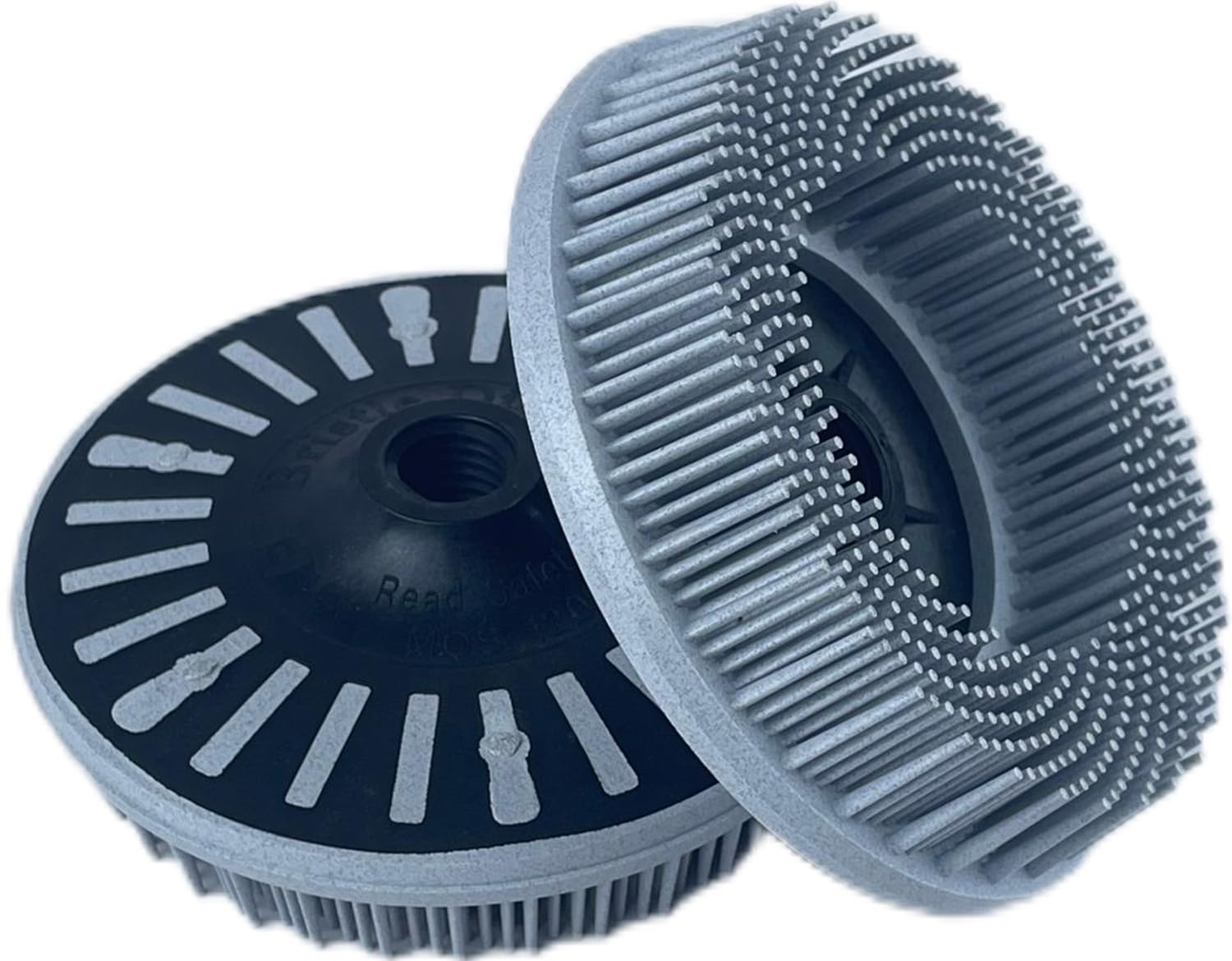 1pcs 4-1/2 Inch Bristle Disc 120 Grit Abrasive Coating Removal Brush Disc for Metal, White