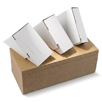 Mat Board Center، 48-Pack قابل للتعديل إطار الصورة كرتون كرتون حامي للشحن أو التعبئة أو الفن المتحرك - 3 أعماق الحجم لتناسب إطارات 1 "، 1.5" ، 2.1 "