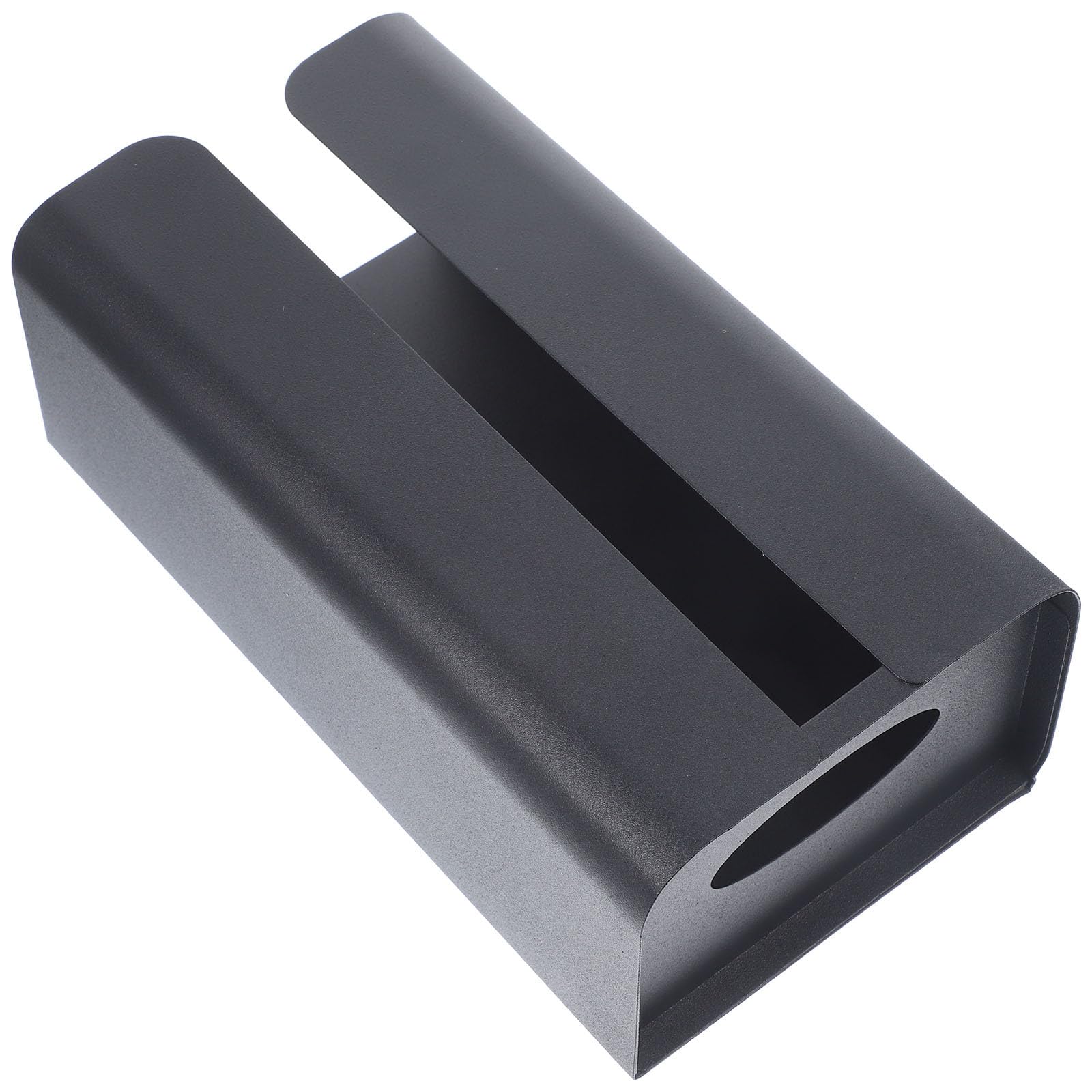 POPETPOP Soporte Magnético para Caja de Pañuelos de Cocina Dispensador de Toallas de Papel de Acero al Carbono Negro Organizador Multiusos para Refrigerador y Hogar Accesorio Práctico y