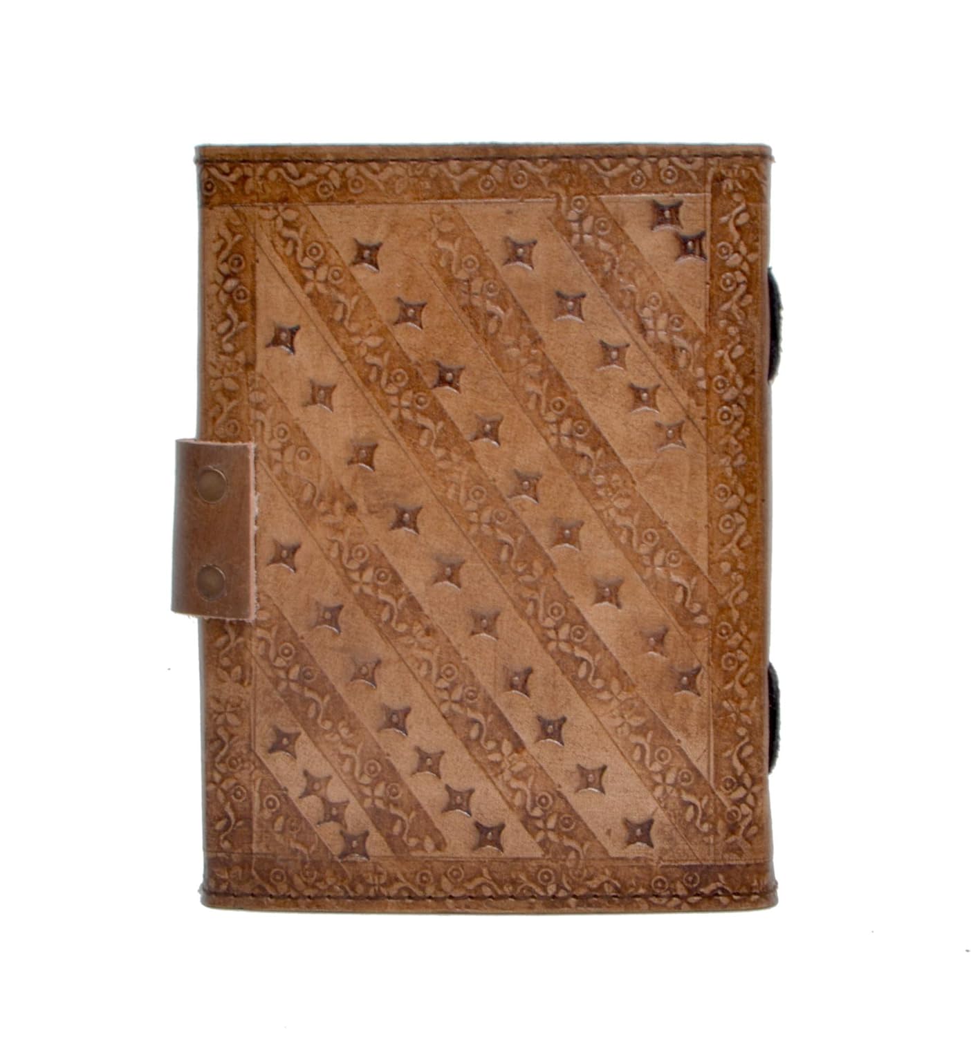 Genuine Vintage Leather Journal Antique Embossed Charcoal Color Celtic Dragon Notebook & Poetry Book      Office Product – Day to Day Calendar