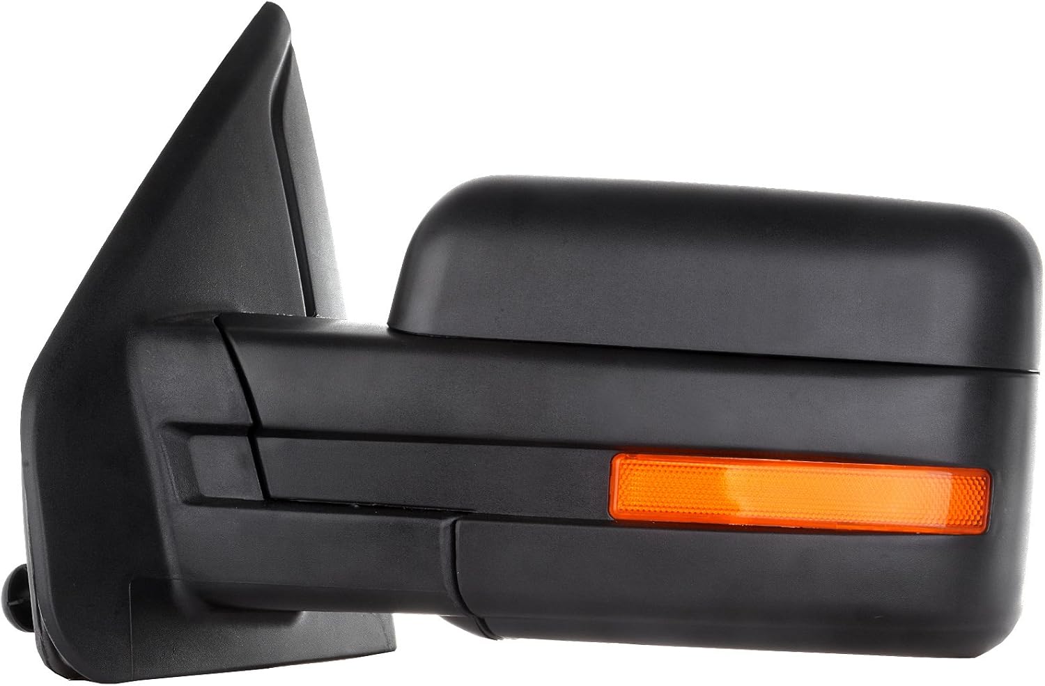 Driver Side Mirror Power Adjusted Heated Turn Signal Light Towing Mirror Compatible for 2007-2014 for Ford for F150 Truck Pickup Black Left Tow Mirror 1PC