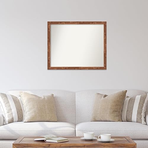 Miniatura 4 de Amanti Art Espejo personalizado, espejo de baño de nuez con luz Fresco, espejo de pared o espejo de tocador de baño sobre el fregadero (26.5 x 32.5