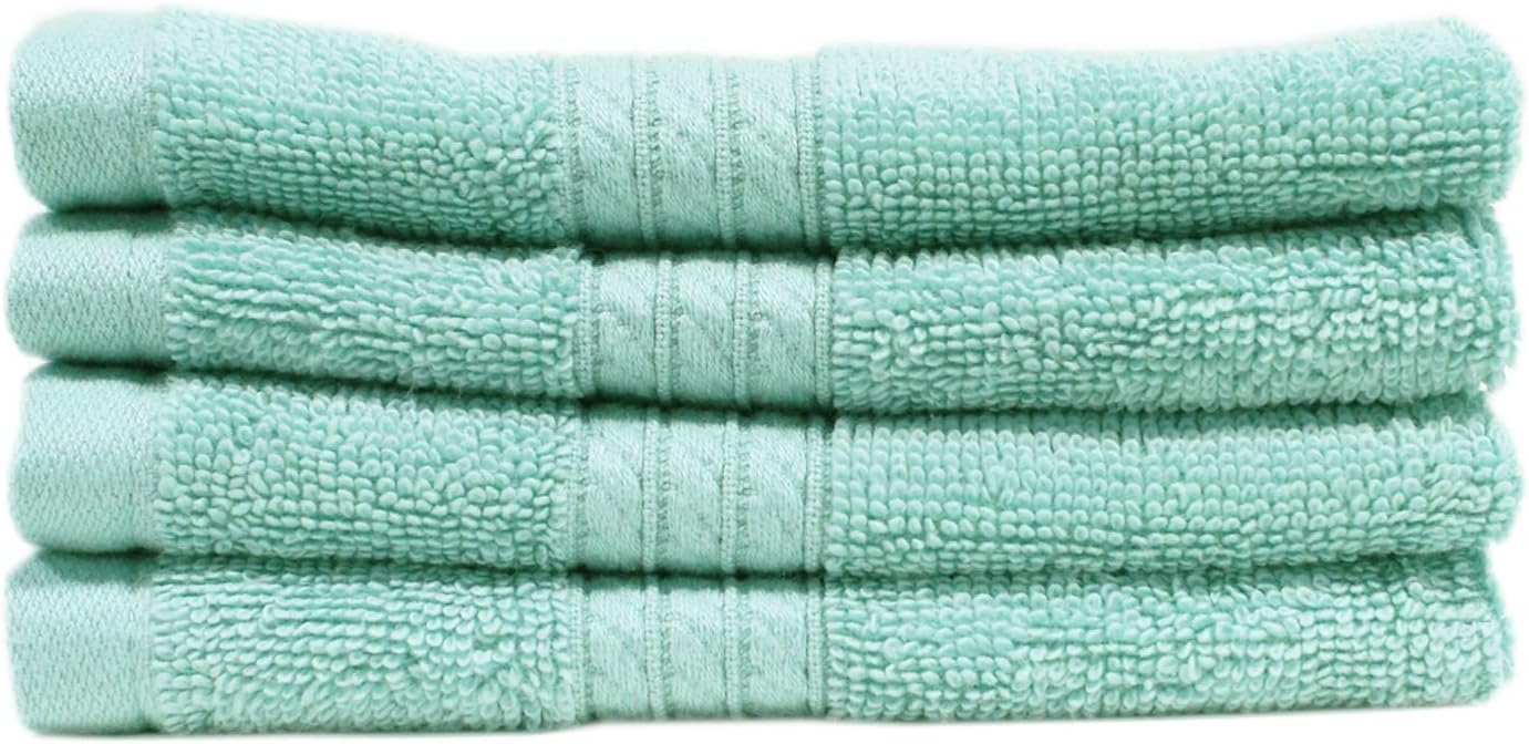 100% Cotton Luxury Washcloth, 13" x 13" - 2 pk. - Light Blue