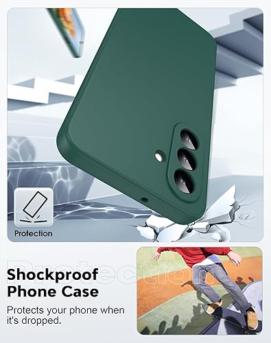 Miniatura 129 de LeYi Funda para Samsung Galaxy A14: Funda A14 5G con 2 protectores de pantalla de vidrio templado para mujeres y hombres, funda protectora delgada