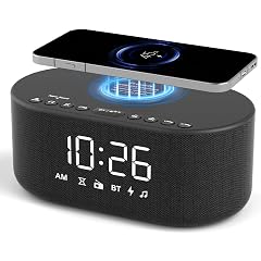 Dream Sky Wireless Charging Alarm Clock Radio with Bluetooth Speaker, Extra Loud Alarm for Heavy photo Dream Sky Wireless Charging Alarm Clock Radio with Bluetooth Speaker, Extra Loud Alarm for Heavy