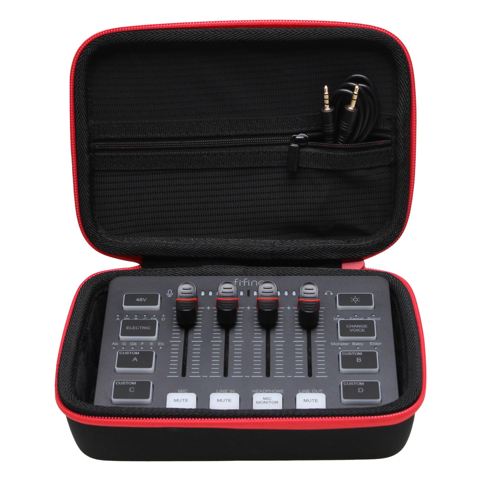 LTGEM Hard Case Fit for FIFINE Gaming Audio Mixer/Roland GO:MIXER PRO-X Audio Mixer (Case Only)