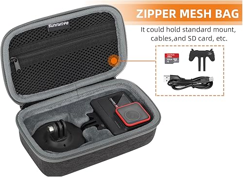 Miniatura 3 de Ngaantyun Funda para Insta360 Ace Pro impermeable accesorios de cámara de acción, tornillo de batería de montaje estándar bolsa de transporte