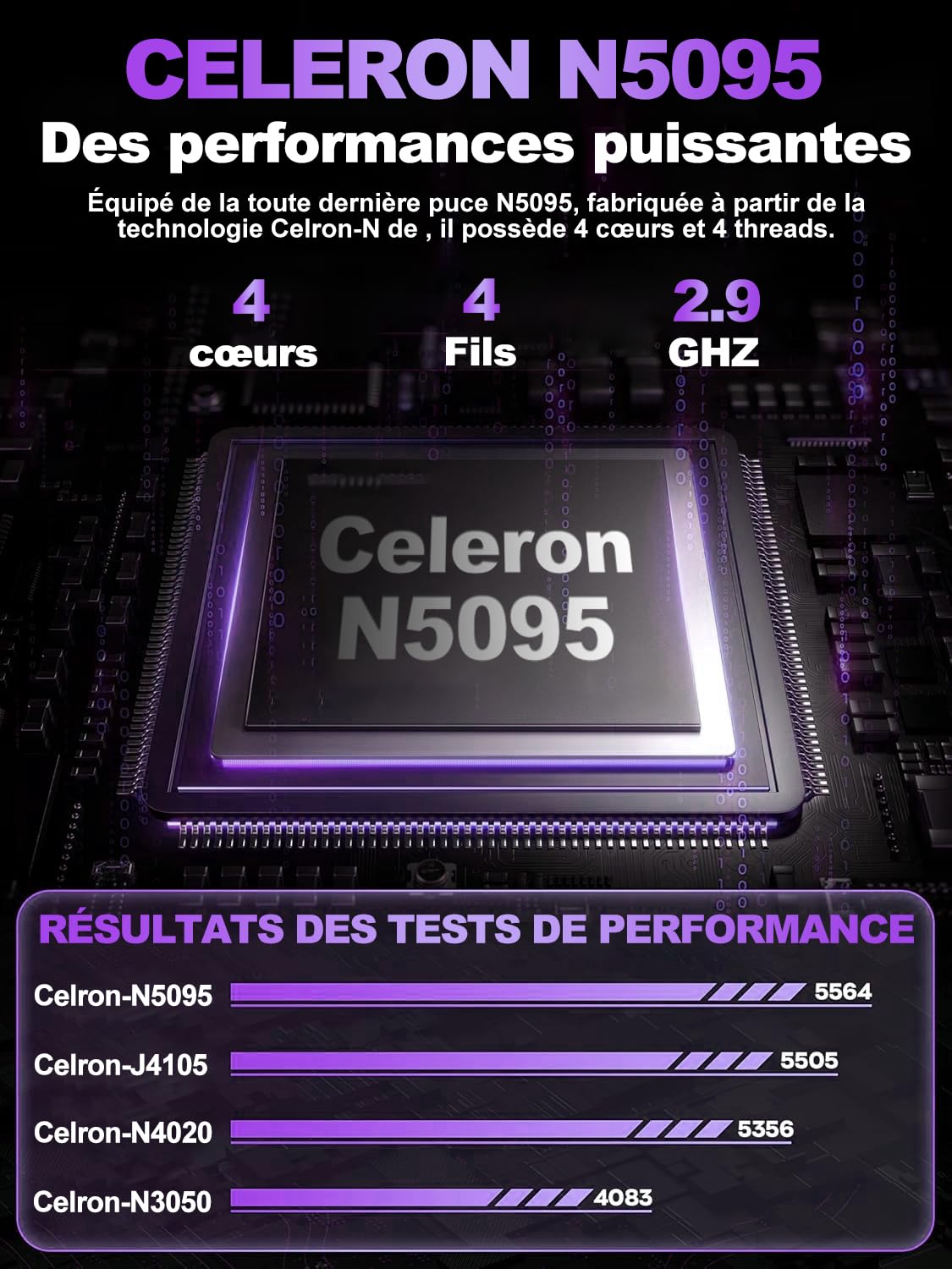 NOTODD Ordinateur Portable 16 Pouces, 4 cœurs Celeron N5095 (jusqu'à 2,9 GHz) 12+512GB SSD Soutien Extension 1TB,PC Portable Gamer Win11 avec 5G WiFi 1920x1200 BT4.2 AZERTY Clavier Couverture-Violet
