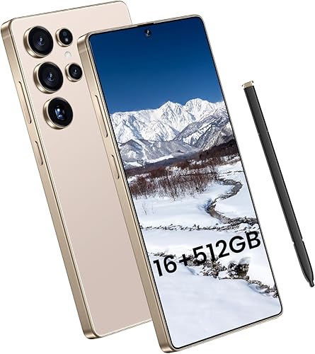 I25 Ultra Smartphone 16 GB de RAM, 512 GB de almacenamiento, batería de 7000 mAh, pantalla de 6.99 pulgadas, Android 14, lápiz óptico incorporado,