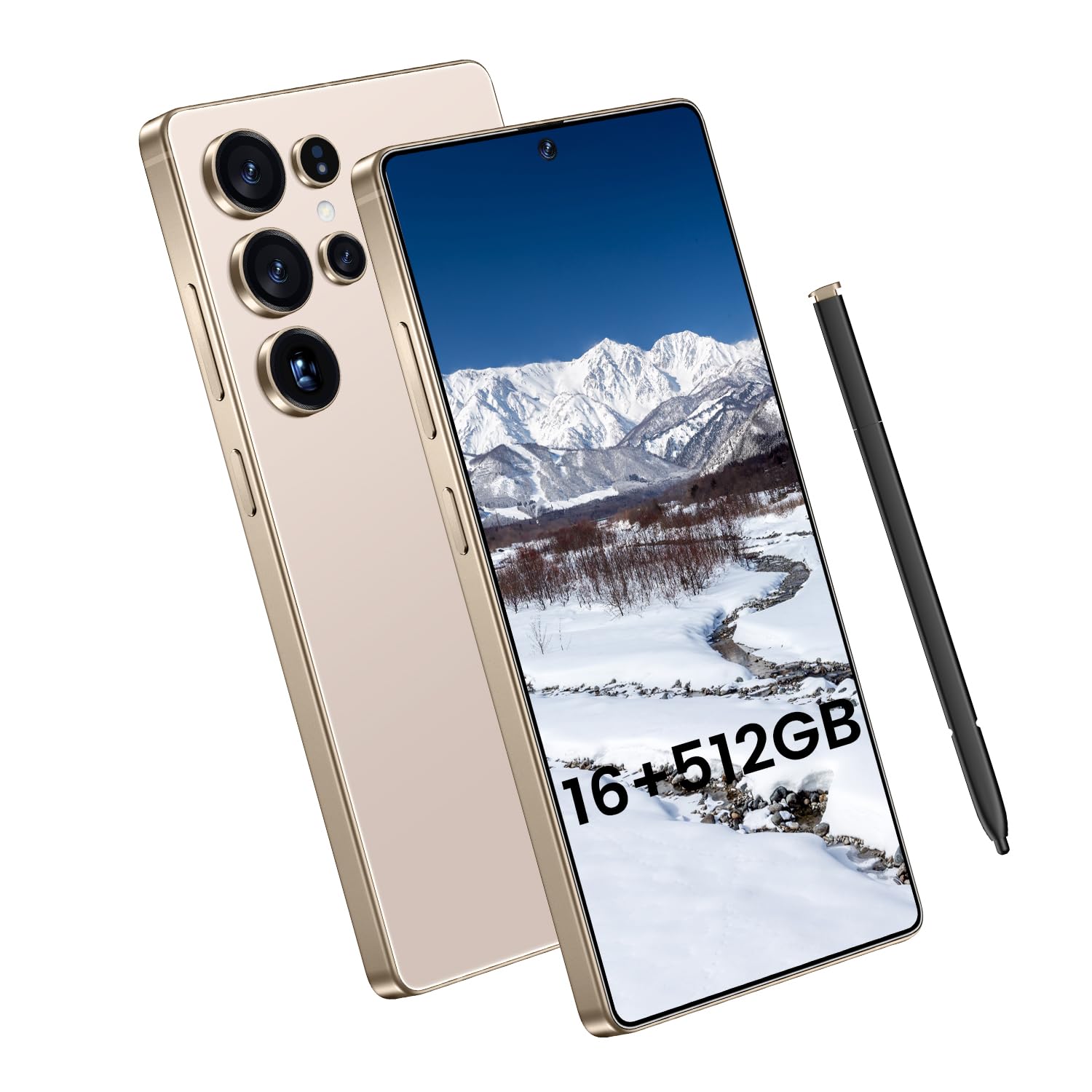 I25 Ultra Smartphone: 16GB RAM, 512GB Storage, 7000mAh Battery, 6.99" Display, Android 14, Built-in Stylus - Ultimate Performance & Power (Desert Titanium)