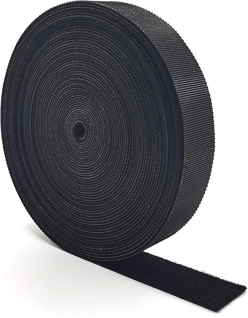 Zacisk kablowy 10 mx20 mm Scratch Zacisk kablowy Wielokrotnego użytku, łatwy do przycięcia do przechowywania i organizowania wszystkich kabli, szerokość 20 mm bez klejenia taśmy Hak & Pętla