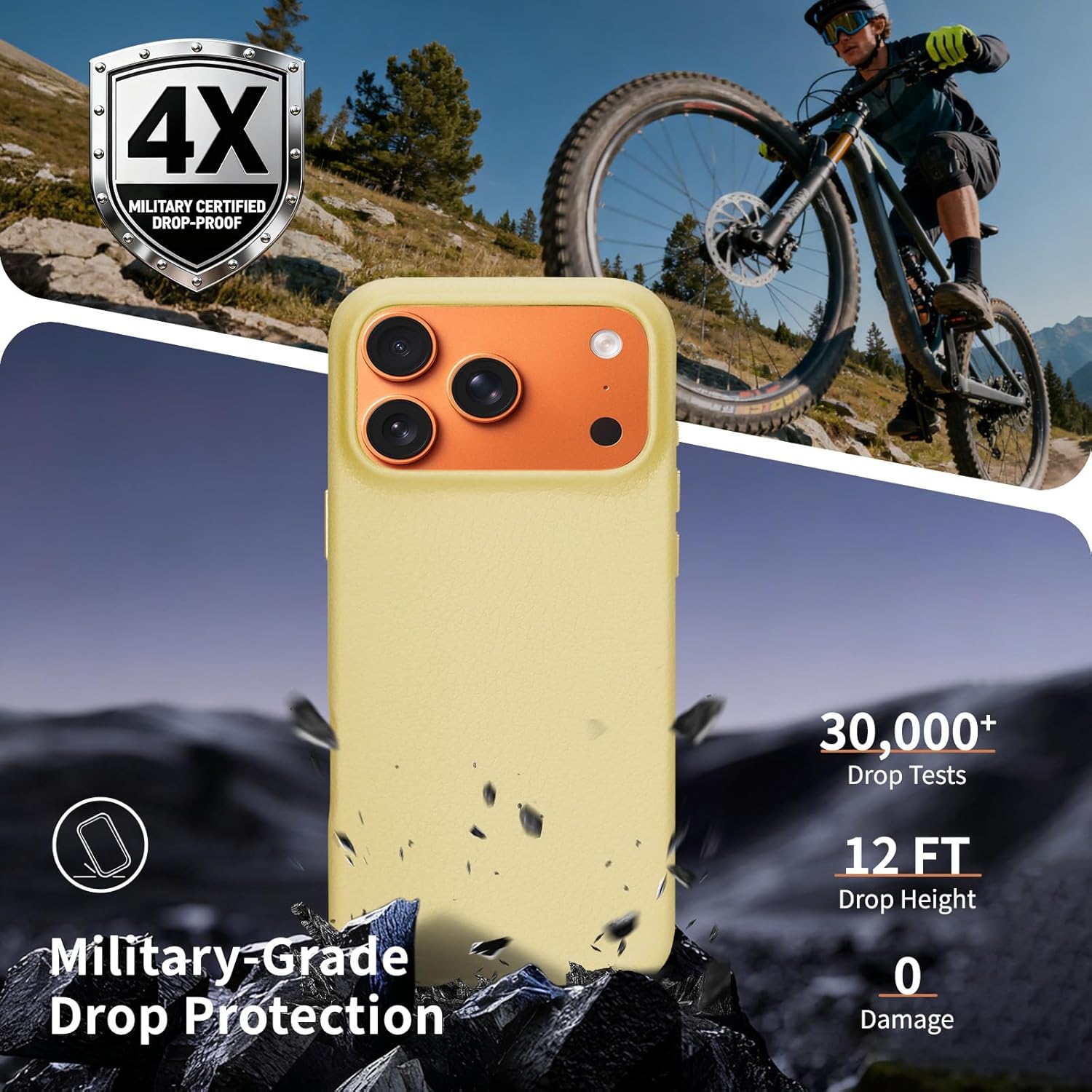 iPhone 17 Pro Max Leather Case 17 Pro Max Case， Compatible with MagSafe Magnetic Wireless Charging, Slim Fit, Non-Slip, Anti-Scratch, Shockproof