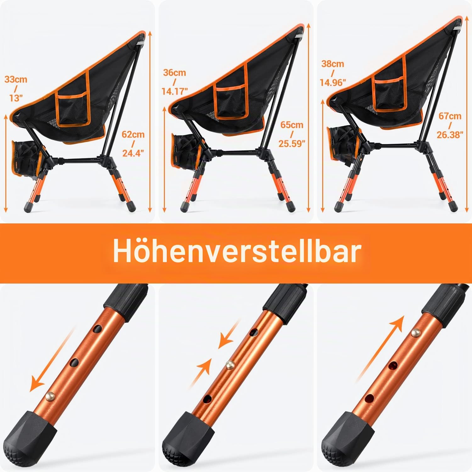 sportneer campingstuhl faltbar Tragbarer Stuhl, verstellbare Höhe, Klappstühle für draußen, kompakter für Erwachsene, Camping, Rucksackreisen, Wandern, Picknick, Rasen, Sport, Outdoor-Reisen Sport & Freizeit mudguard hinten PART NUMBER:HDSF-804 CMT 2024: Campervan-Neuheiten und