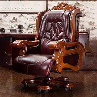 ZSAIMD Ejecutiva silla de oficina, silla del jefe moderna ajustable ergonómica Silla giratoria de ordenador respaldo alto, PU de oficina de cuero Escritorio Silla Silla de ordenador Silla de oficina g