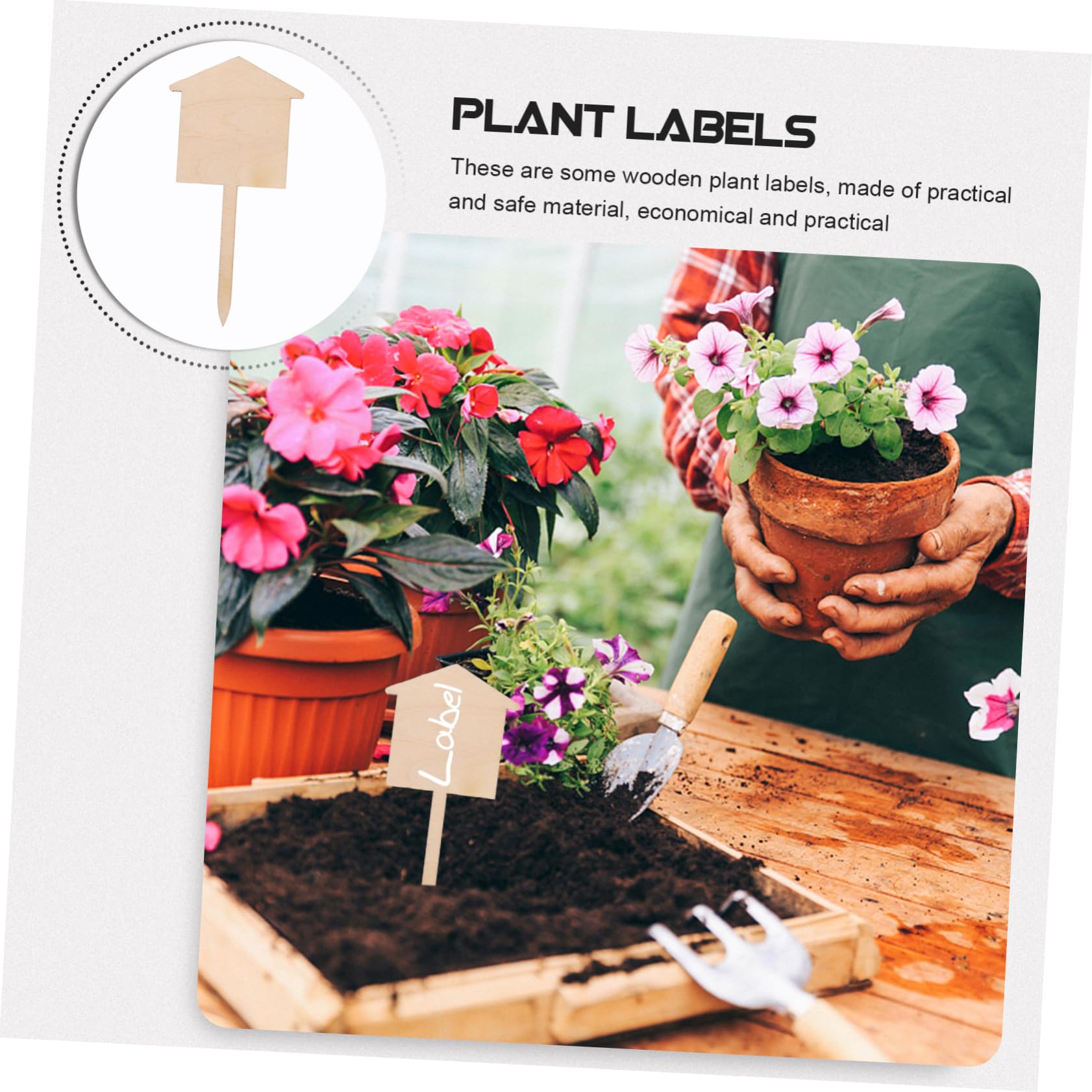BESTonZON 3 Sätze Pflanzenschilder Beschriftbare Gartenmarkierungen Für Pflanzen Für Drinnen Und Draußen Zur Dekoration Und Klassifizierung 50 Stück * 3