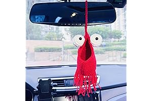 Crochet Yip Yip Car Hanger - The Perfect Car Accessory for Alien Enthusiasts!
