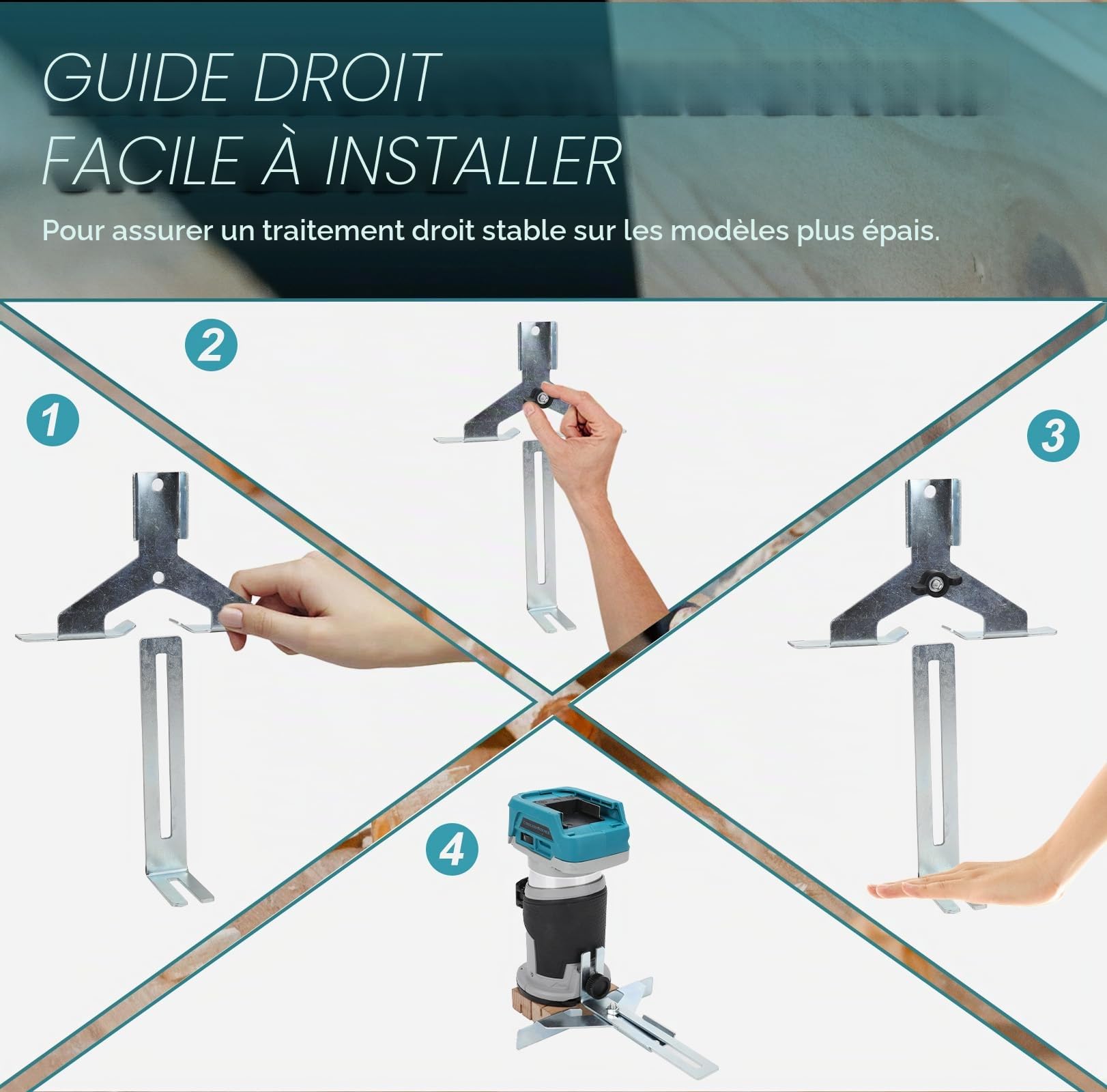WingFly Affleureuse Défonceuse, Affleureuse Sans Fil pour Makita 18 V