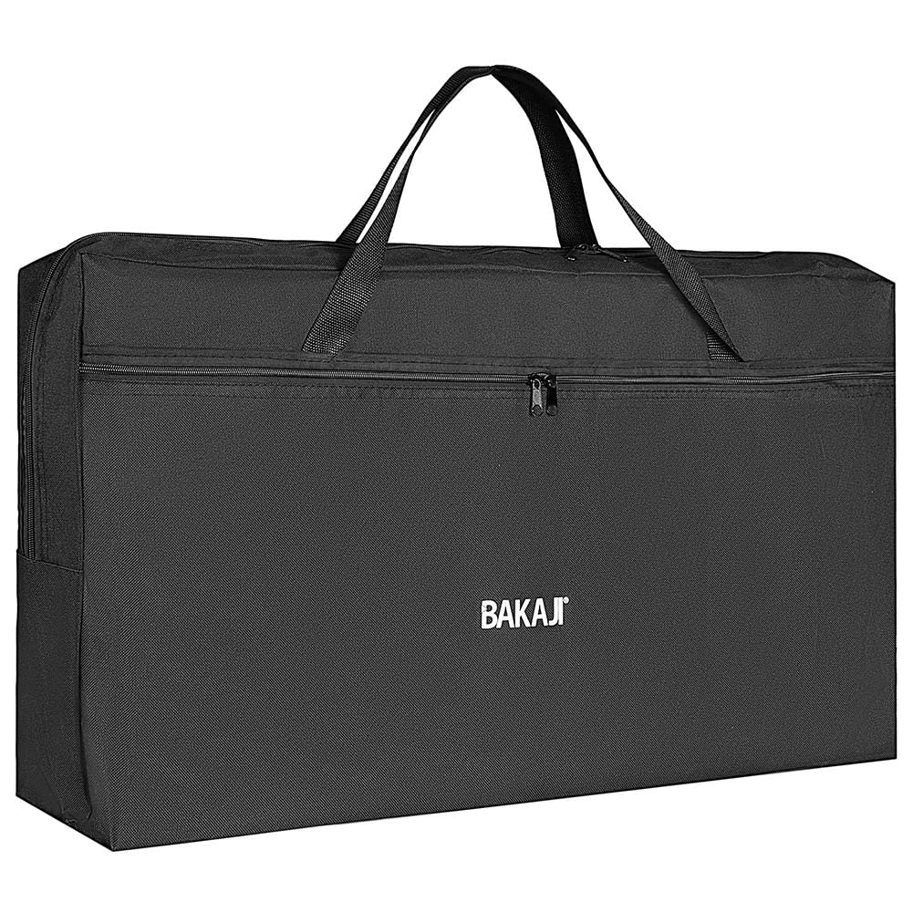 BAKAJI Mueble de Cocina, Armario de Mesa, de Camping, de pícnic, Compacto, portátil, Plegable, con Marco de Aluminio con Cocina, Protector de Salpicaduras, Bolsa para el Transporte
