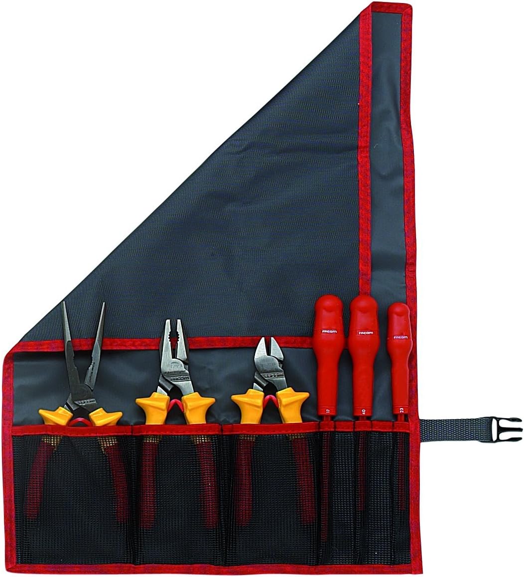 Stanley Proto Facom FF-75.5/16 Steckschlüssel – Abgewinkelt, 6-kant, 5/16 Zoll, Mit Durchsteckloch