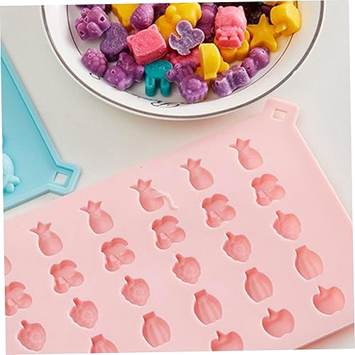 Miniatura 4 de 3 moldes de gelatina de silicona, moldes dulces de chocolate para coche, fruta y oso en forma de caramelo, juego para cubitos de hielo, bandeja de
