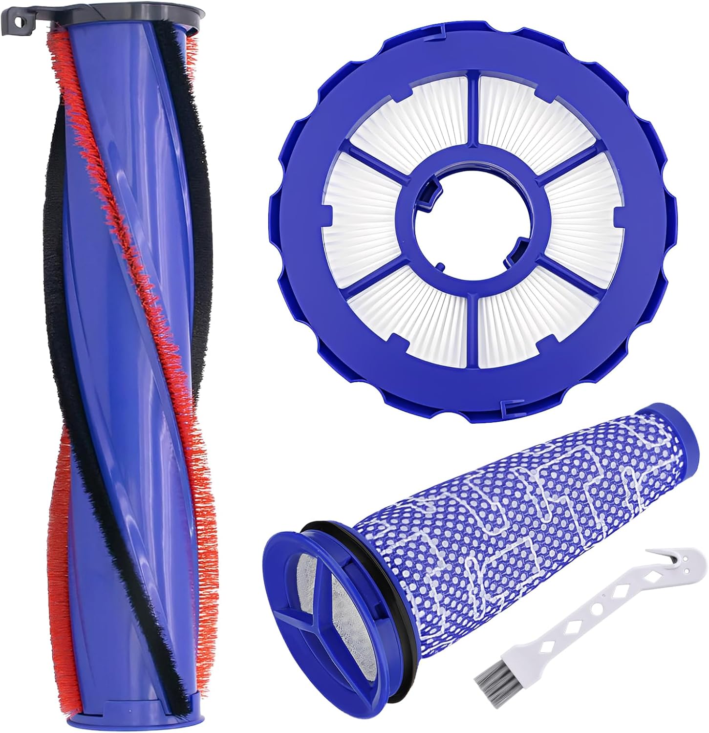 DC50 Brush Roll Filter Replacement for Dyson DC50 Animal Multi Floor Complete Vacuum，Post-Motor Filter & Pre-Motor Filter and DC50 Roller Brush，Part # 965081-01&965080-01&964705-01