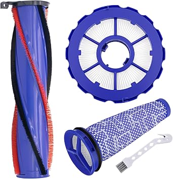 DC50 Brush Roll Filter Replacement for Dyson DC50 Animal Multi Floor Complete Vacuum,Post-Motor Filter & Pre-Motor Filter and DC50 Roller Brush,Part # 965081-01&965080-01&964705-01