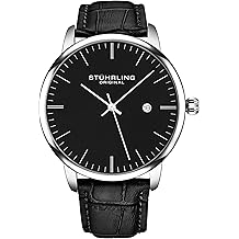 Men&rsquo;s Watch Black Dial Dress Watch 40mm, Ultra Slim Mens Watch Black Leather Strap, Quartz Analog Men&rsquo;s Wrist Watch, Classic Minimalist Watch for Men