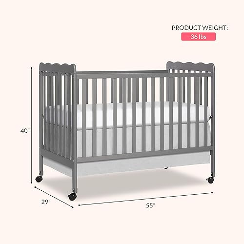 Miniatura 10 de Dream On Me Carson Classic - Cuna convertible 3 en 1 en cereza Black, Cherry, Espresso, Natural, Gris (Storm Grey), White