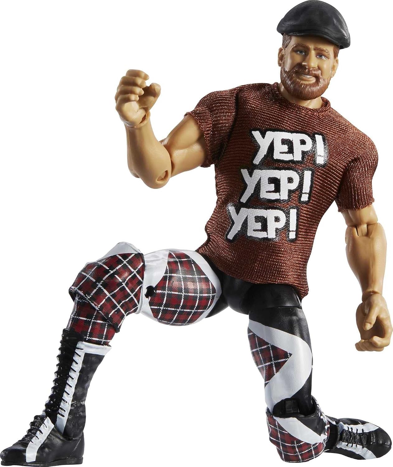 WWE Sami Zayn Elite Collection Deluxe Action Figure with Realistic Facial Detailing, Iconic Ring Gear & Accessories