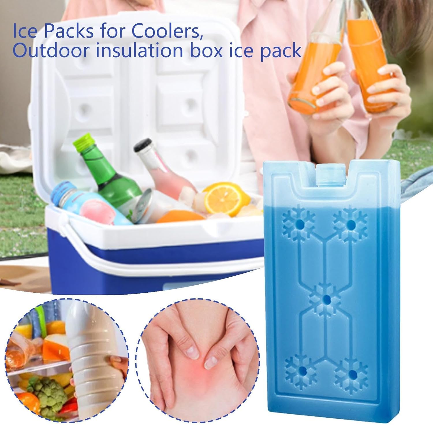 Ice Packs For Cooler | Ice Packs For Coolers Long Lasting Reusable ...
