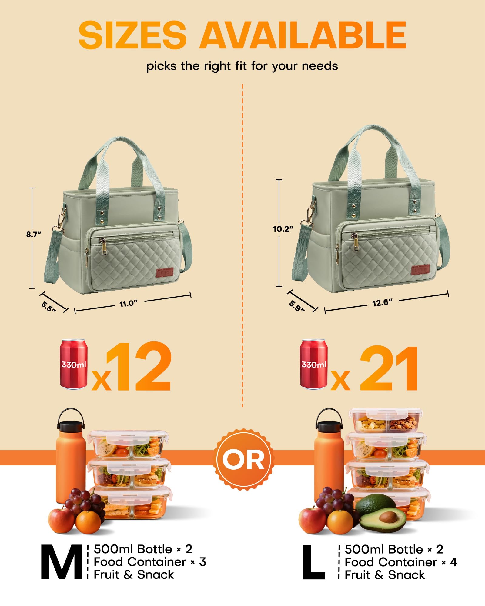 Amazon.com: HOTOR Lunch Box Women Insulated Tote Bag Multiple