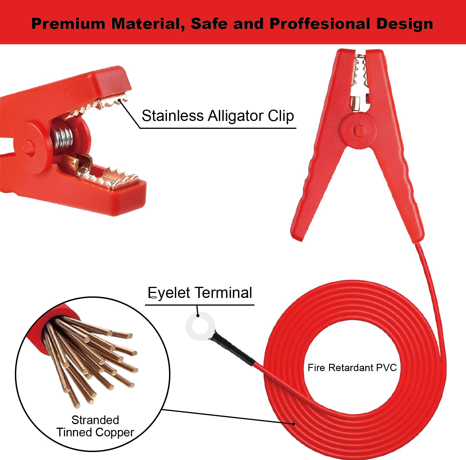 Amazon.com: Fence Jumper Cables with Crocodile Clips, Fencing