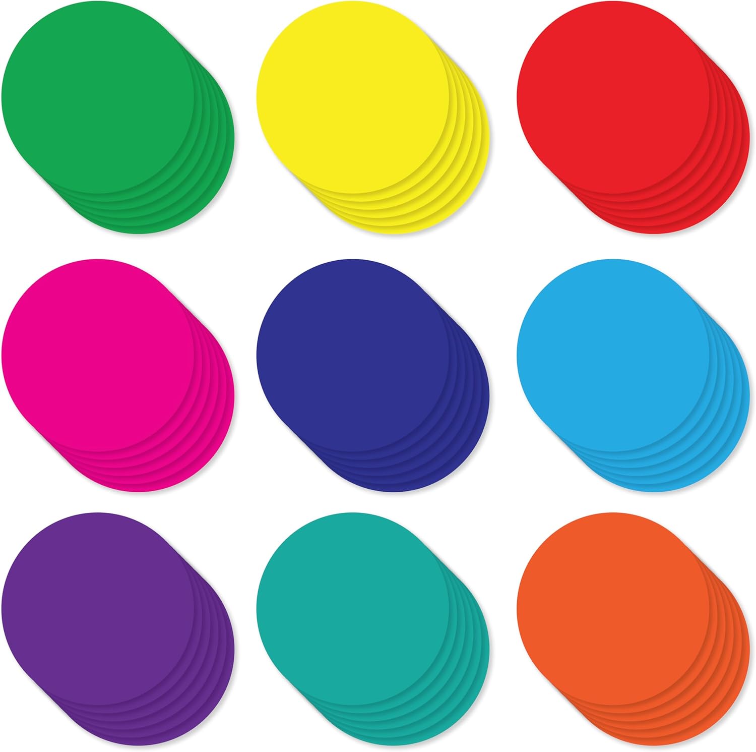 Amazon.com: Paper Circle Cutouts 108pcs | Cut Out Shapes for Bulletin ...