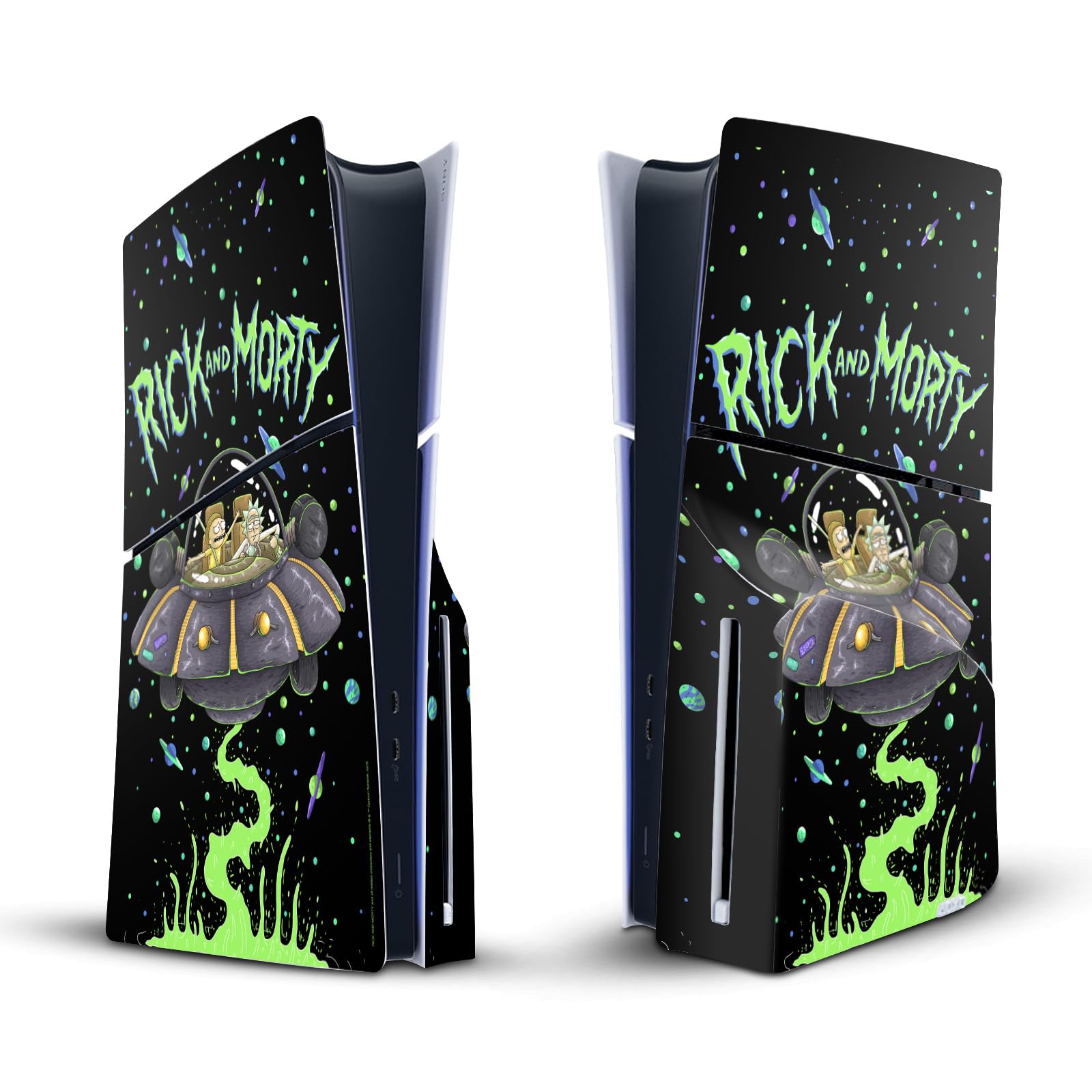 Graphiques Vinyle Rick and Morty pour Sony PlayStation 5 Slim Édition Disque - 7